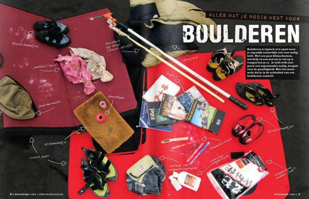wat heb je nodig om te boulderen (Bron: nkbv.nl)